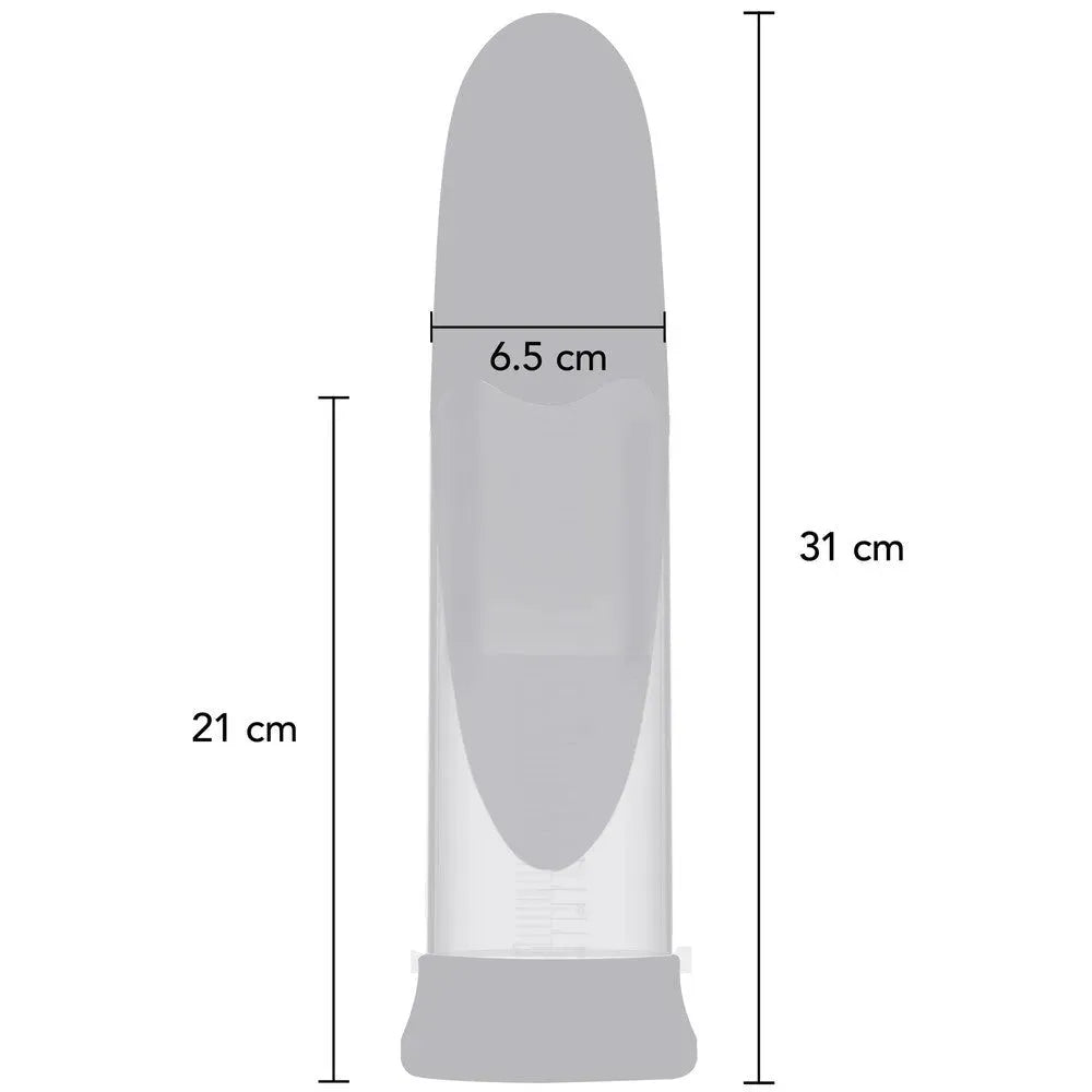 Hidden Desire Fusion X Automatic Aqua Pump - 21cm Insertable, 6.5cm Diameter, Waterproof &amp; Automatic Suction