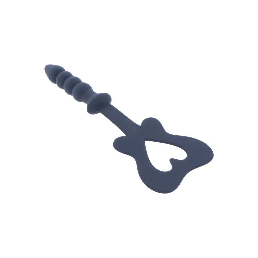 TABOOM Silicone Paddle &amp; Plug – Butterfly Paddle with Heart Detail, Graduated Anal Plug, Blue, 11.4 Inches