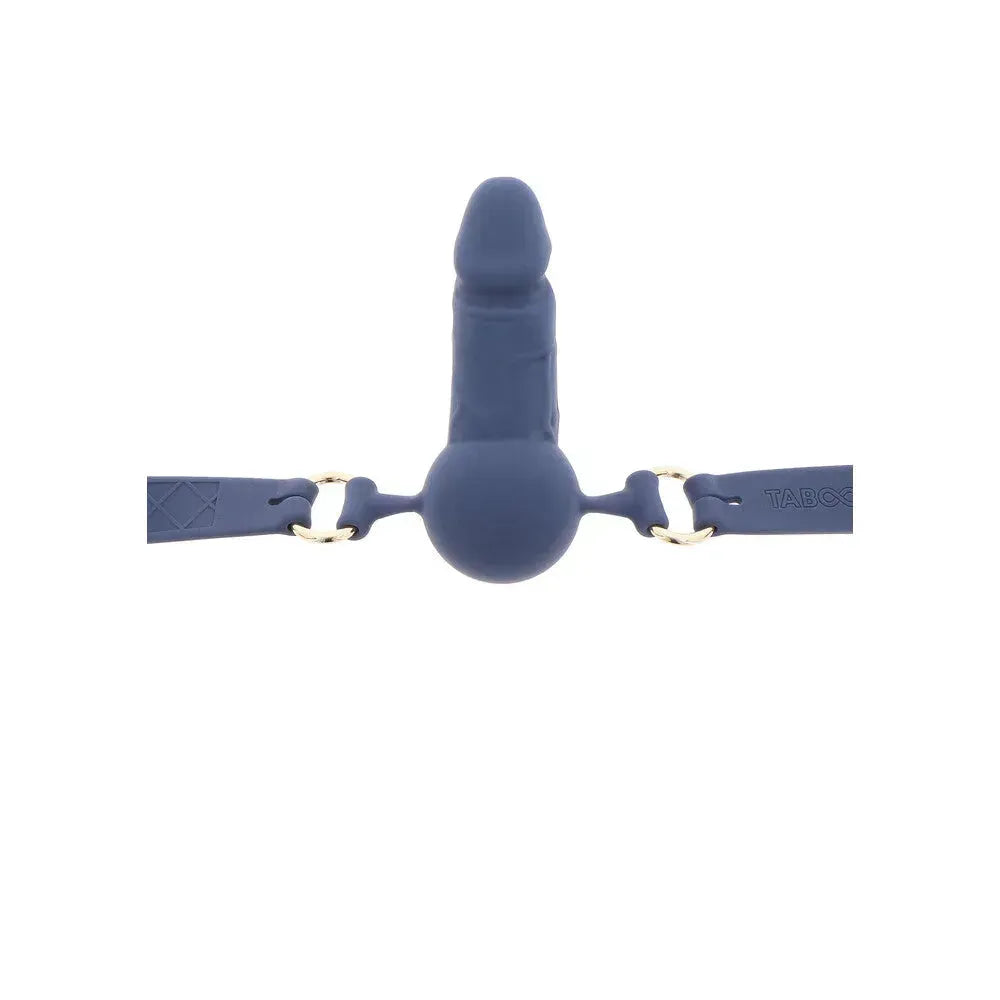 TABOOM Supreme Penis Ball Gag - Adjustable Strap, Breathable, Firm Silicone Design for Intense Bondage Play