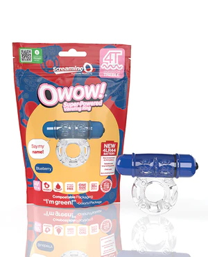 Screaming O 4T - Tickle & Tease OWow Vibrating Ring in Blueberry #Colour_Blueberry