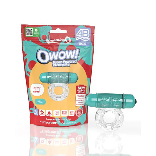 Screaming O 4B - Deep Rumbling OWow Vibrating Ring in Kiwi #Colour_Kiwi