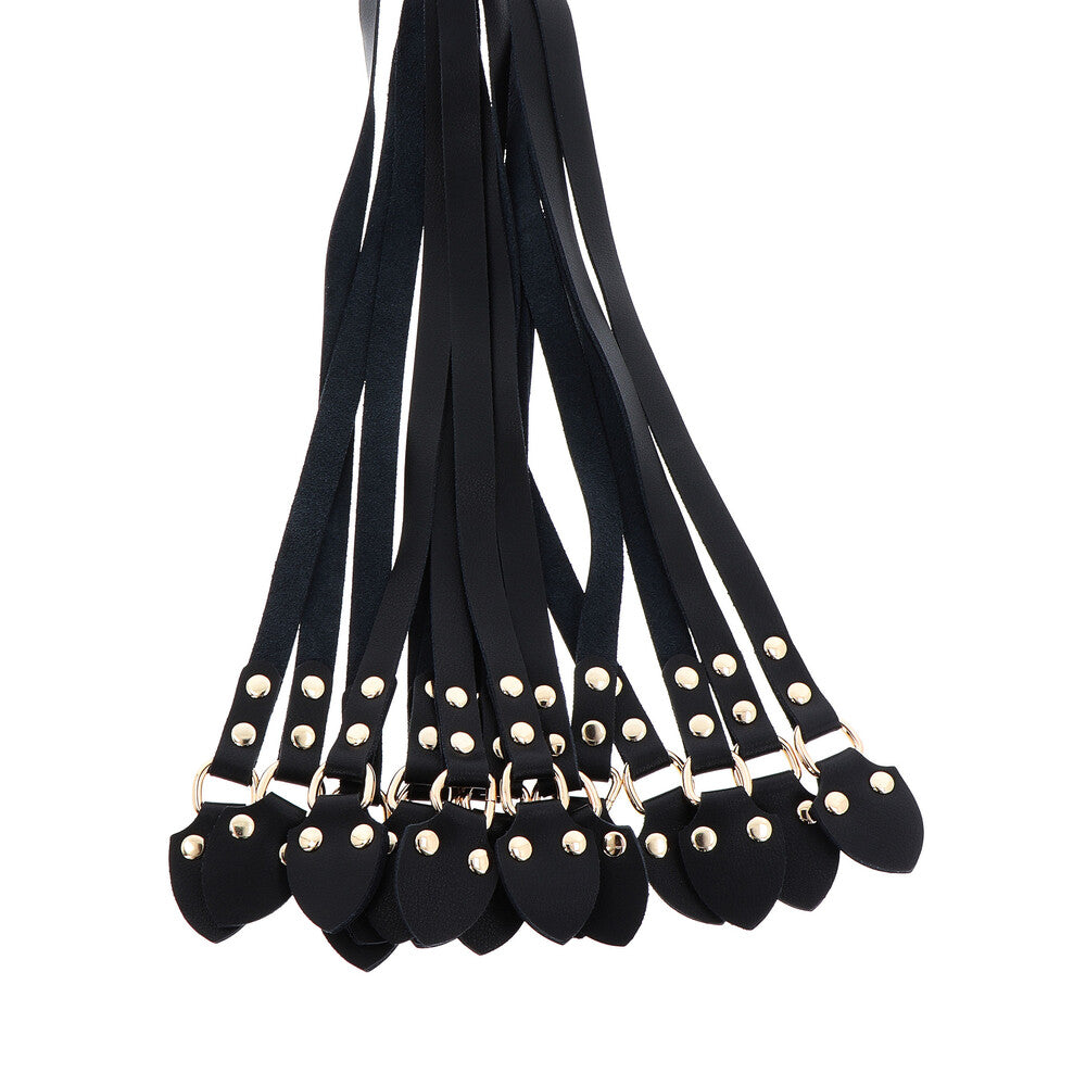 Hidden Desire Masters Cat-o-Nine Whip – Real Leather, Studded Tails, 62cm