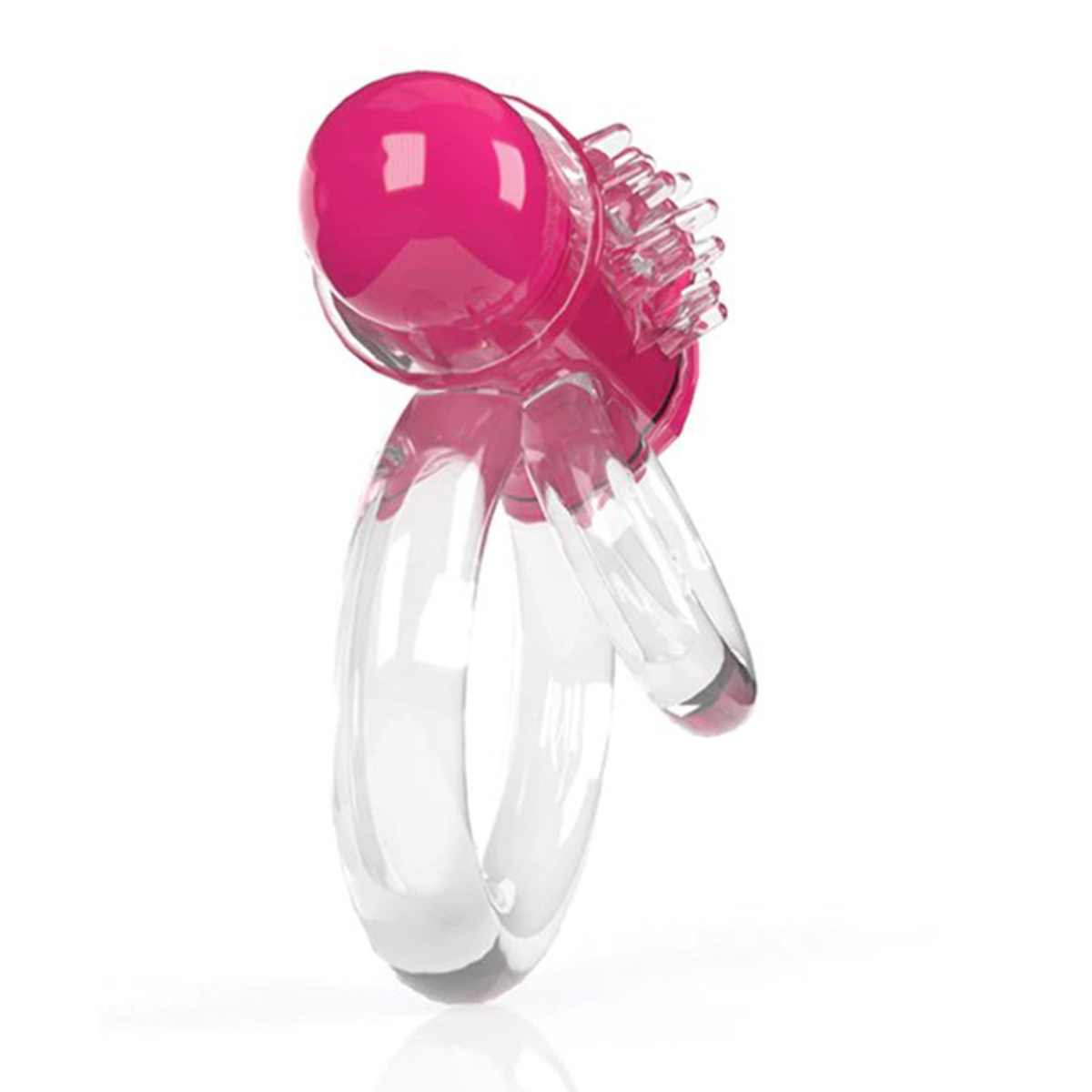 Screaming O 4T - Tickle &amp; Tease DoubleO 6 Vibrating Ring in Strawberry – alternate product view 