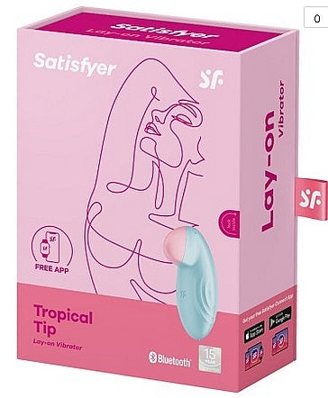 Satisfyer Tropical Tip Connect App in Light Blue – alternate product view