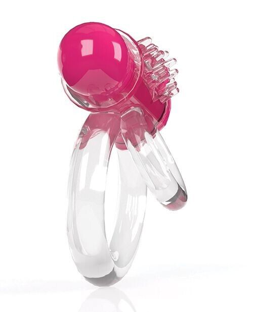 Screaming O 4B - Deep Rumbling DoubleO 6 Vibrating Ring in Strawberry 