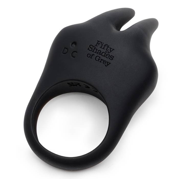 Fifty Shades of Grey Sensation Vibrating Rabbit Love Ring in Black – alternate product view