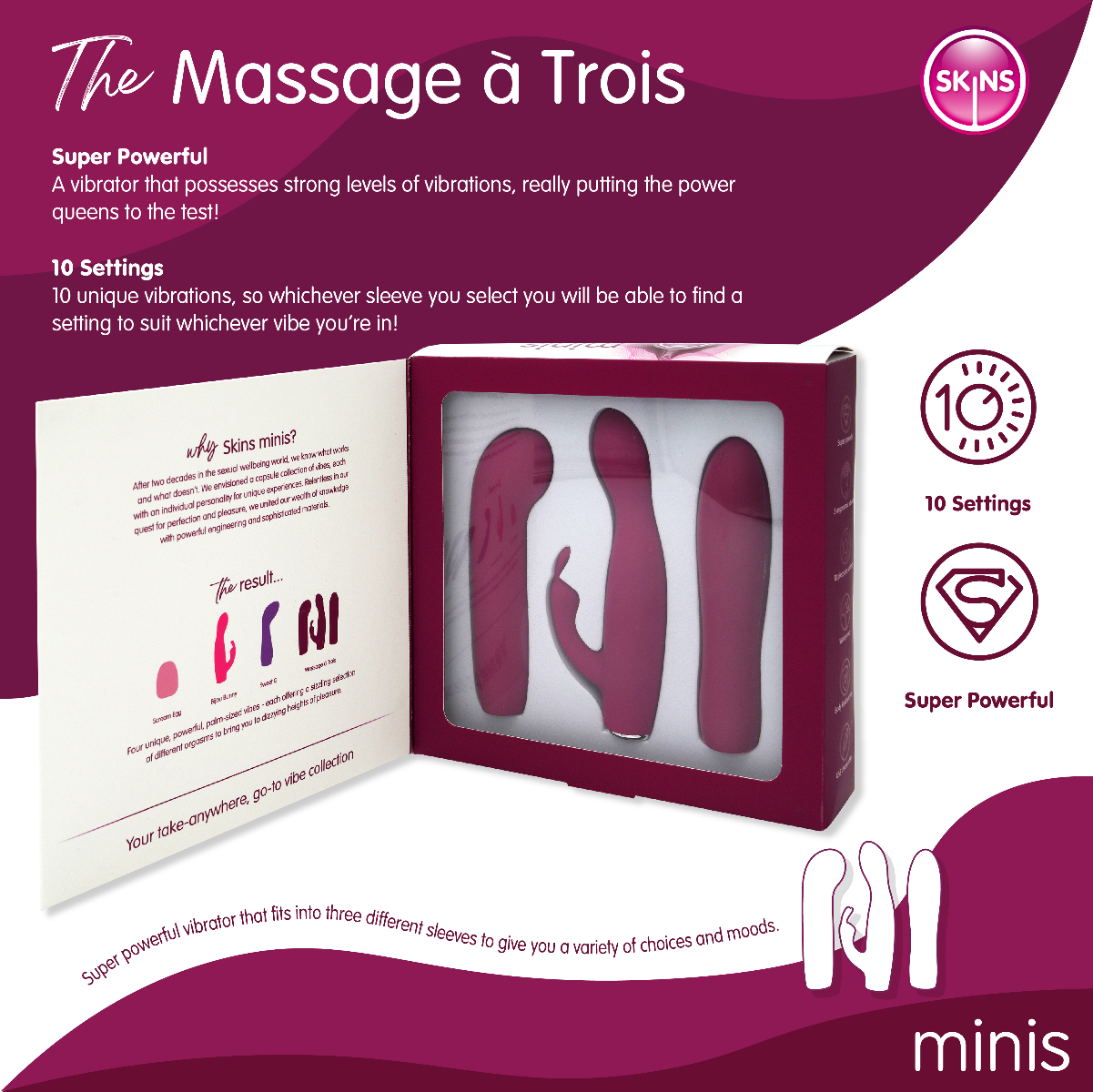 Minis - Massage A Trois in Pink – additional product view