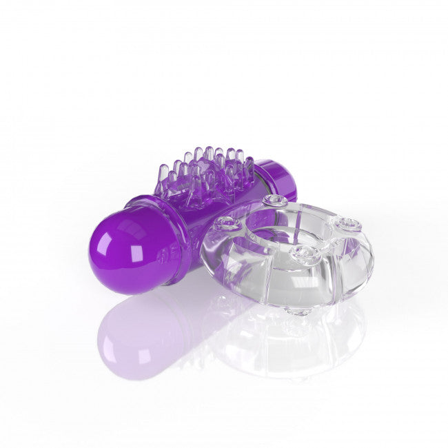 Screaming O 4T - Tickle &amp; Tease OWow Vibrating Ring in Grape – product detail view 