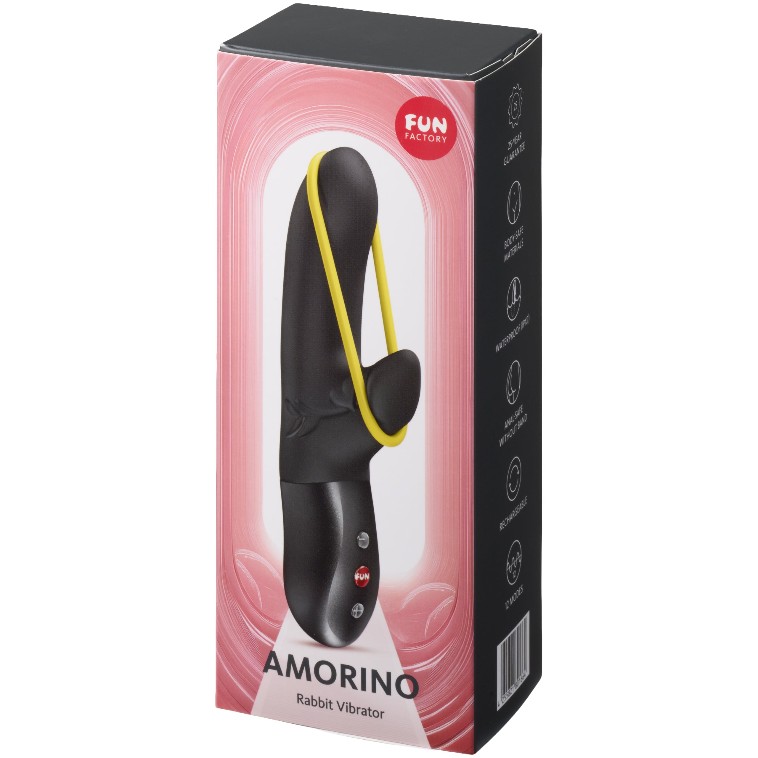 Fun Factory Amorino in Black – with retail packaging 