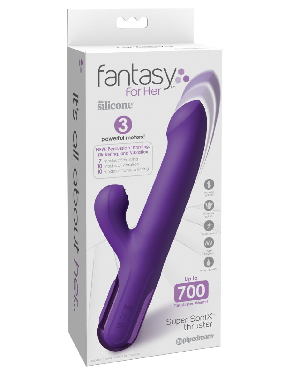 Pipedream Fantasy For Her® - Super SoniX Thruster in Purple