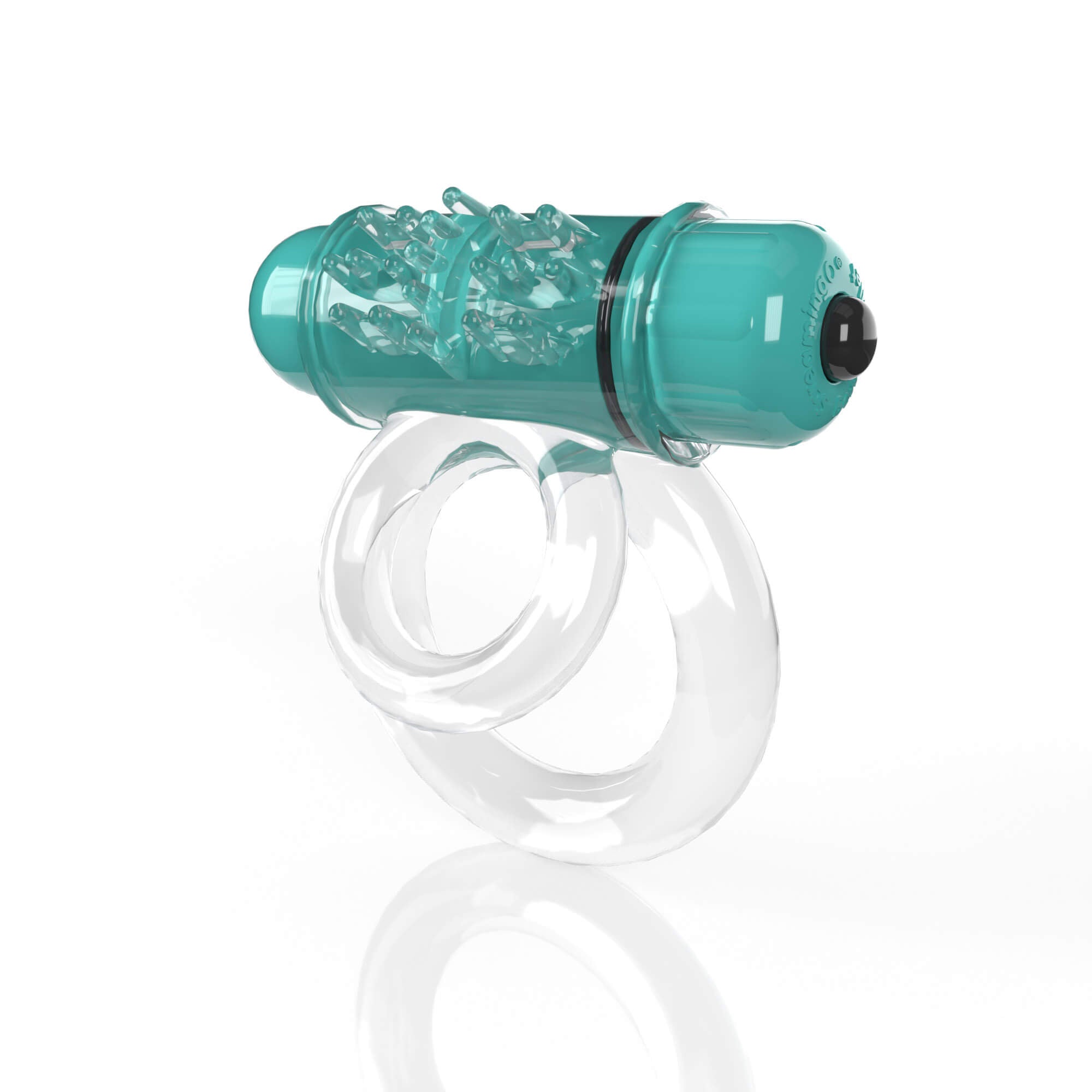 Screaming O 4T - Tickle &amp; Tease DoubleO 6 Vibrating Ring in Kiwi 