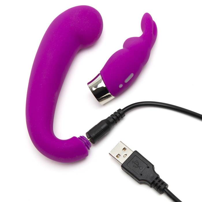Happy Rabbit Mini G-Spot Curve Vibe in Purple – additional product view