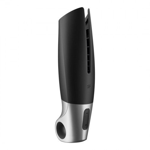 Satisfyer Power Masturbator Connect App in Black/Silver – alternate product view