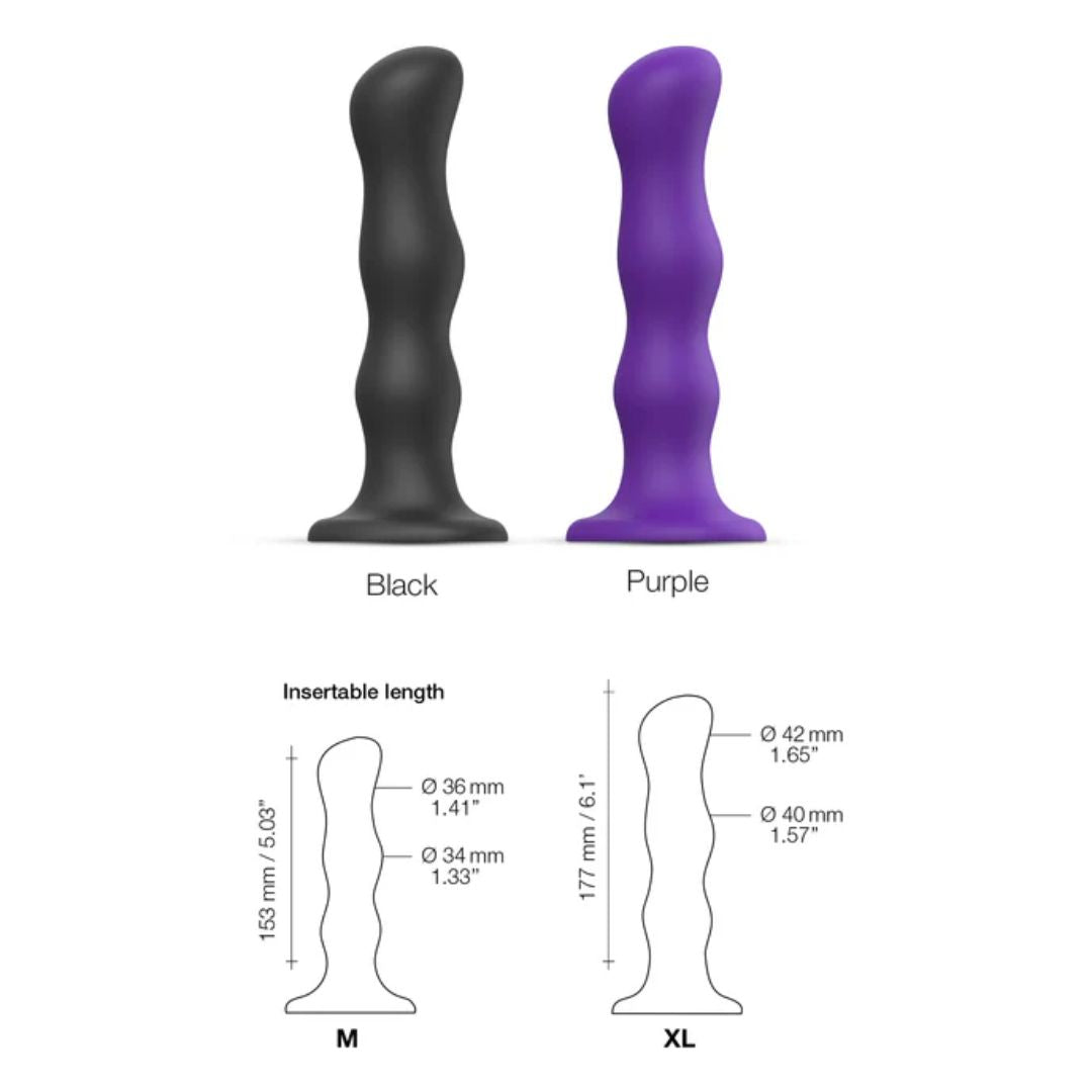 Strap On Me Dildo Geisha Balls – M – Purple – additional product view 