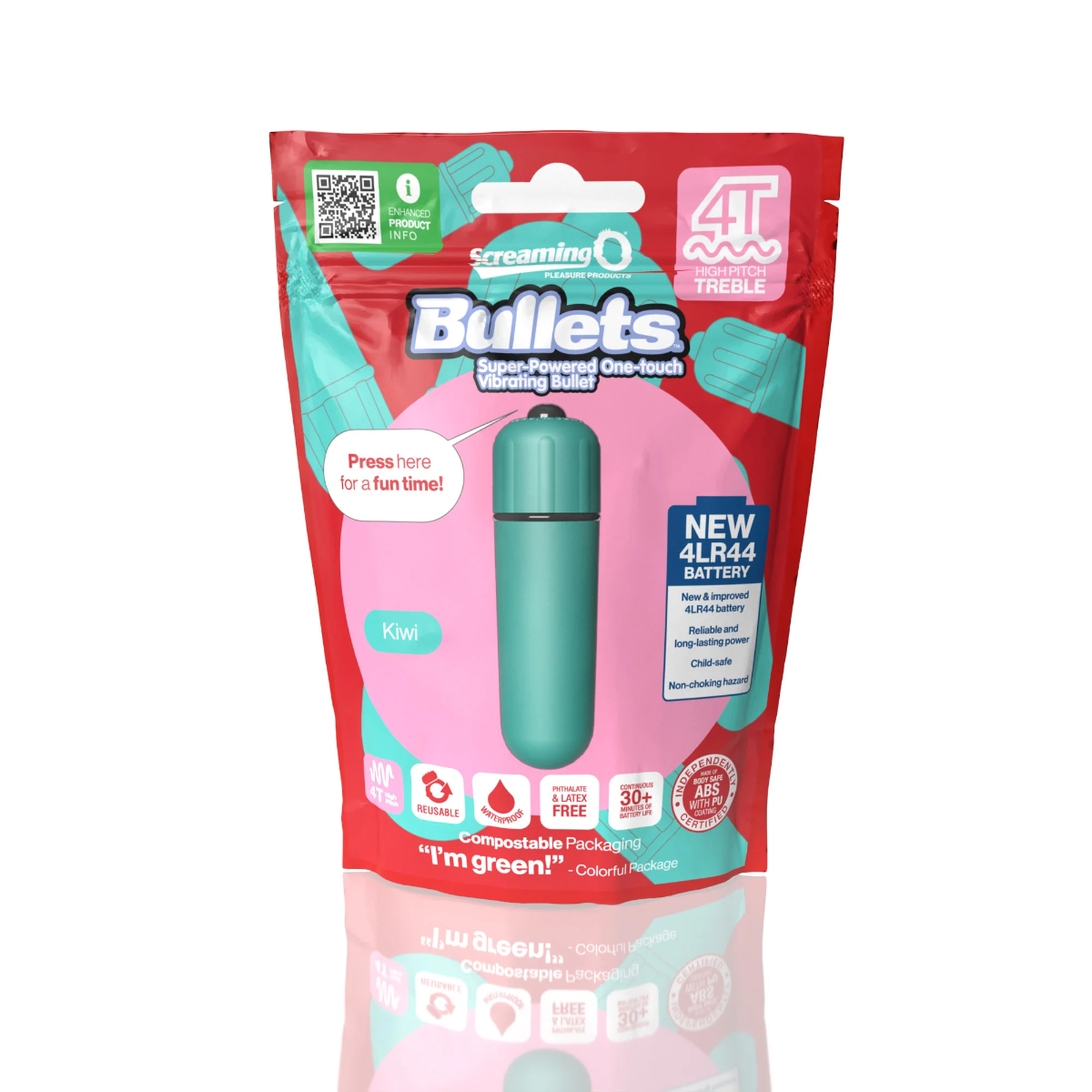 4T - Tickle &amp; Tease Bullet in Kiwi 