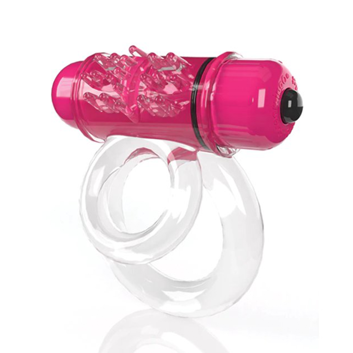 Screaming O 4T - Tickle &amp; Tease DoubleO 6 Vibrating Ring in Strawberry – additional product view 
