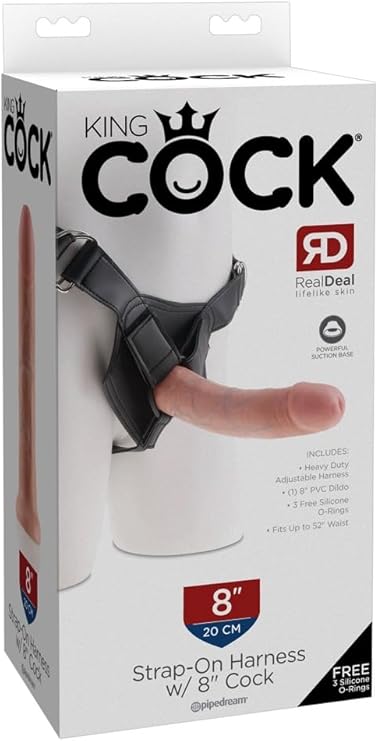 Pipedream King Cock® Strap-On Harness With 8" Cock