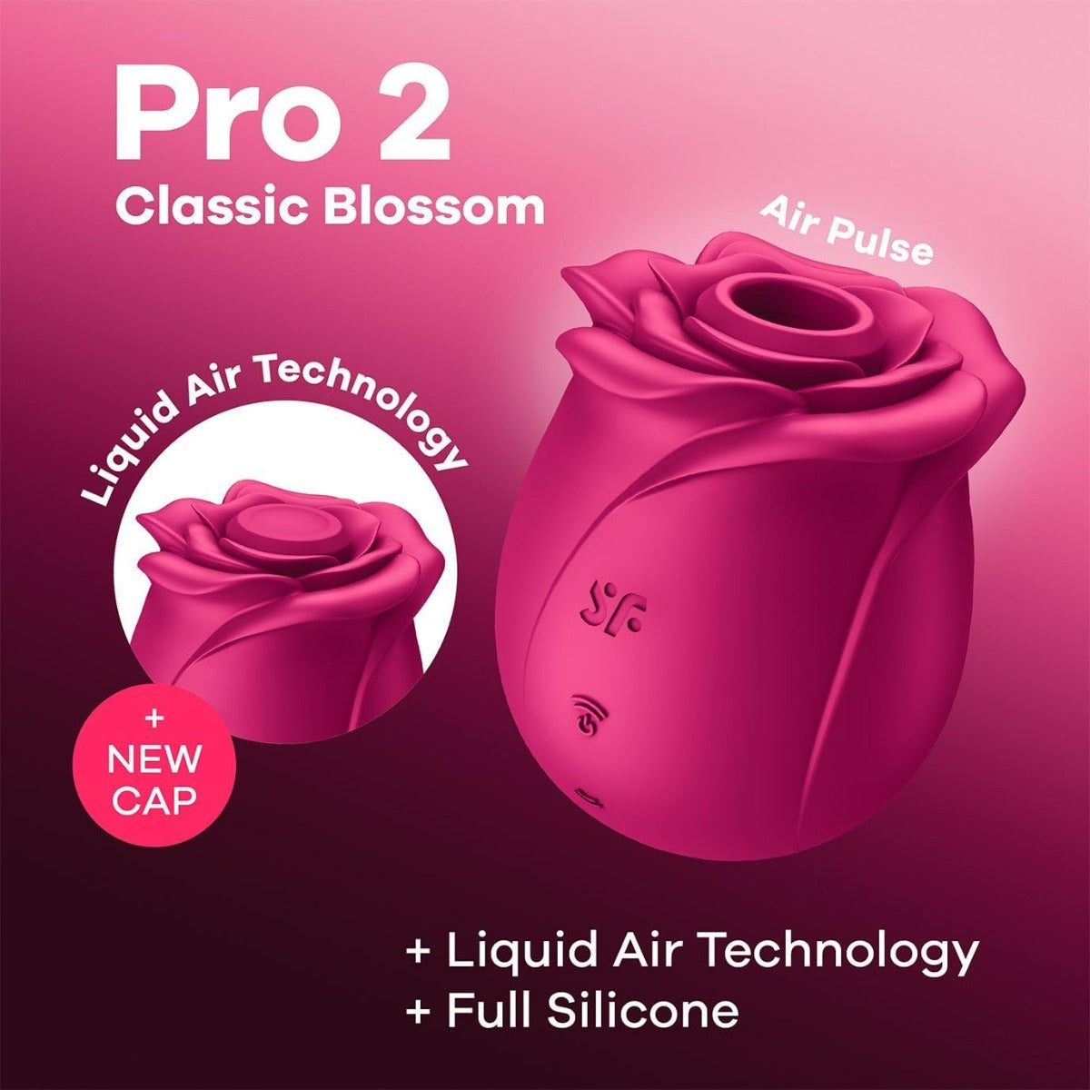 Satisfyer Pro 2 Classic Blossom in Red – alternate product view