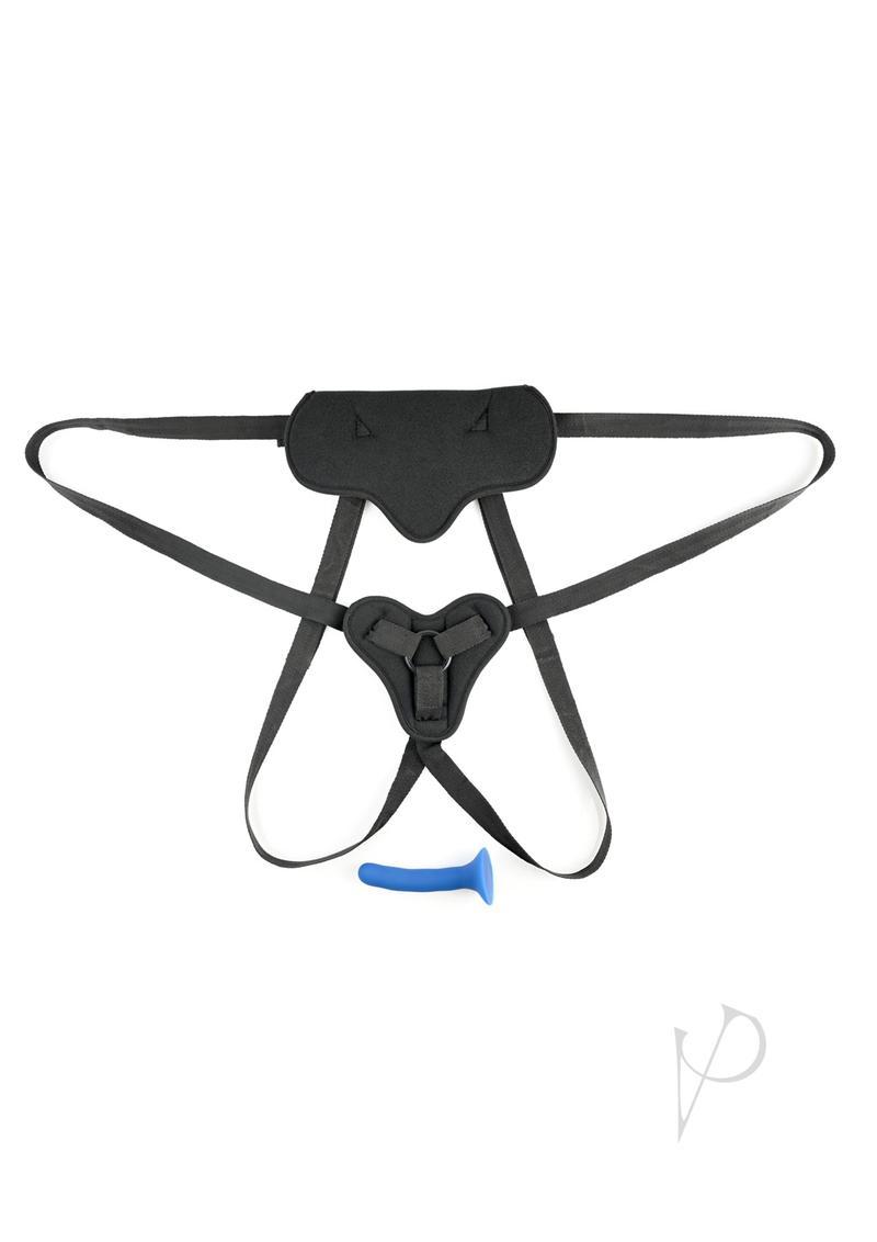 Sportsheets New Comer's Strap-On Set™ Special Edition in Black and Blue