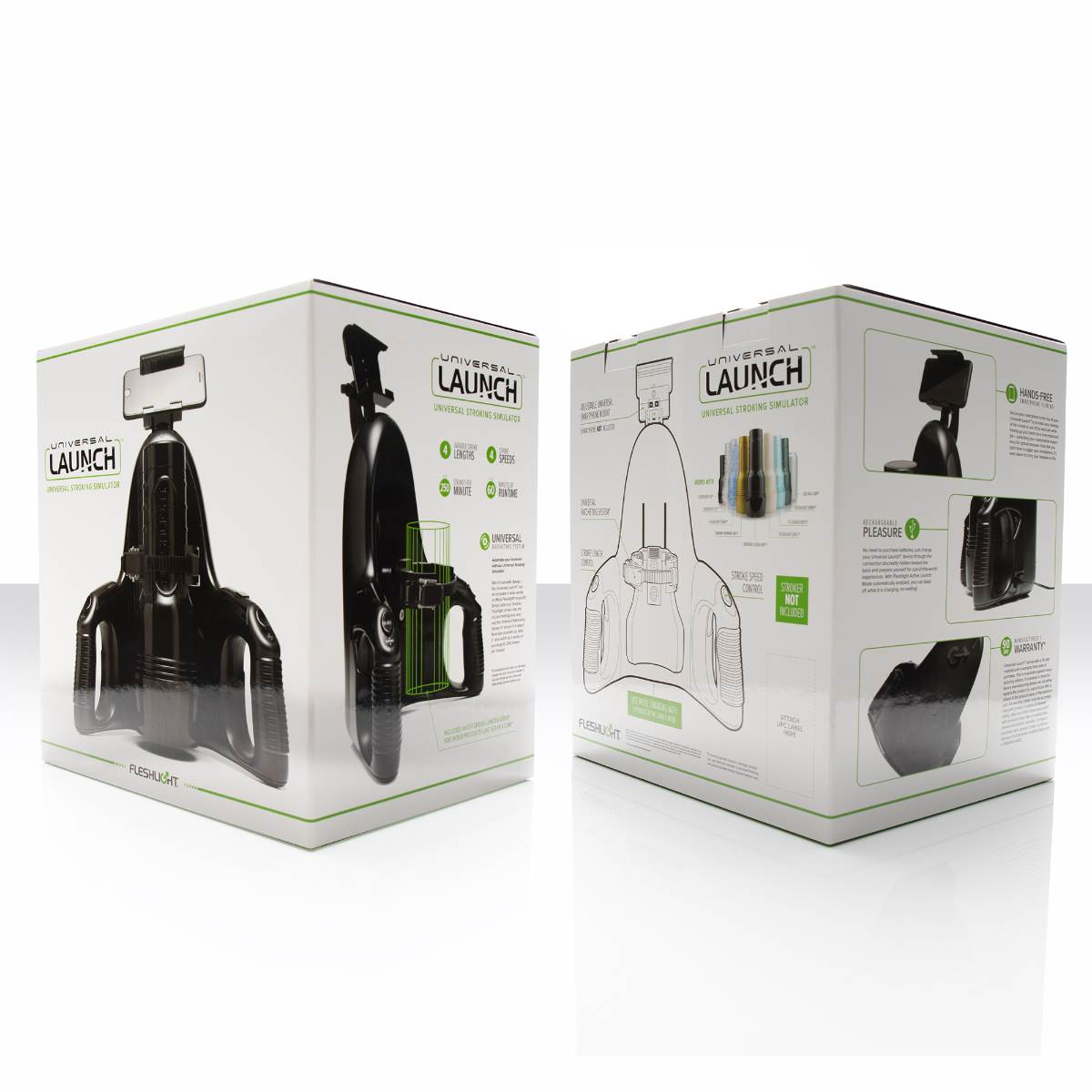 Fleshlight Universal Launch in Black – alternate product view