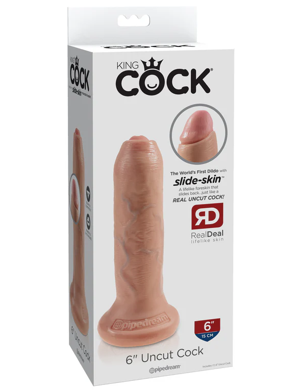 Pipedream King Cock® - Uncut – 6" in Light 