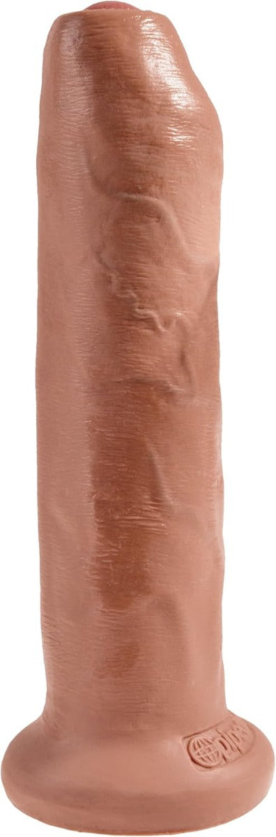 Pipedream King Cock® - Uncut – 7" in Tan – product detail view 
