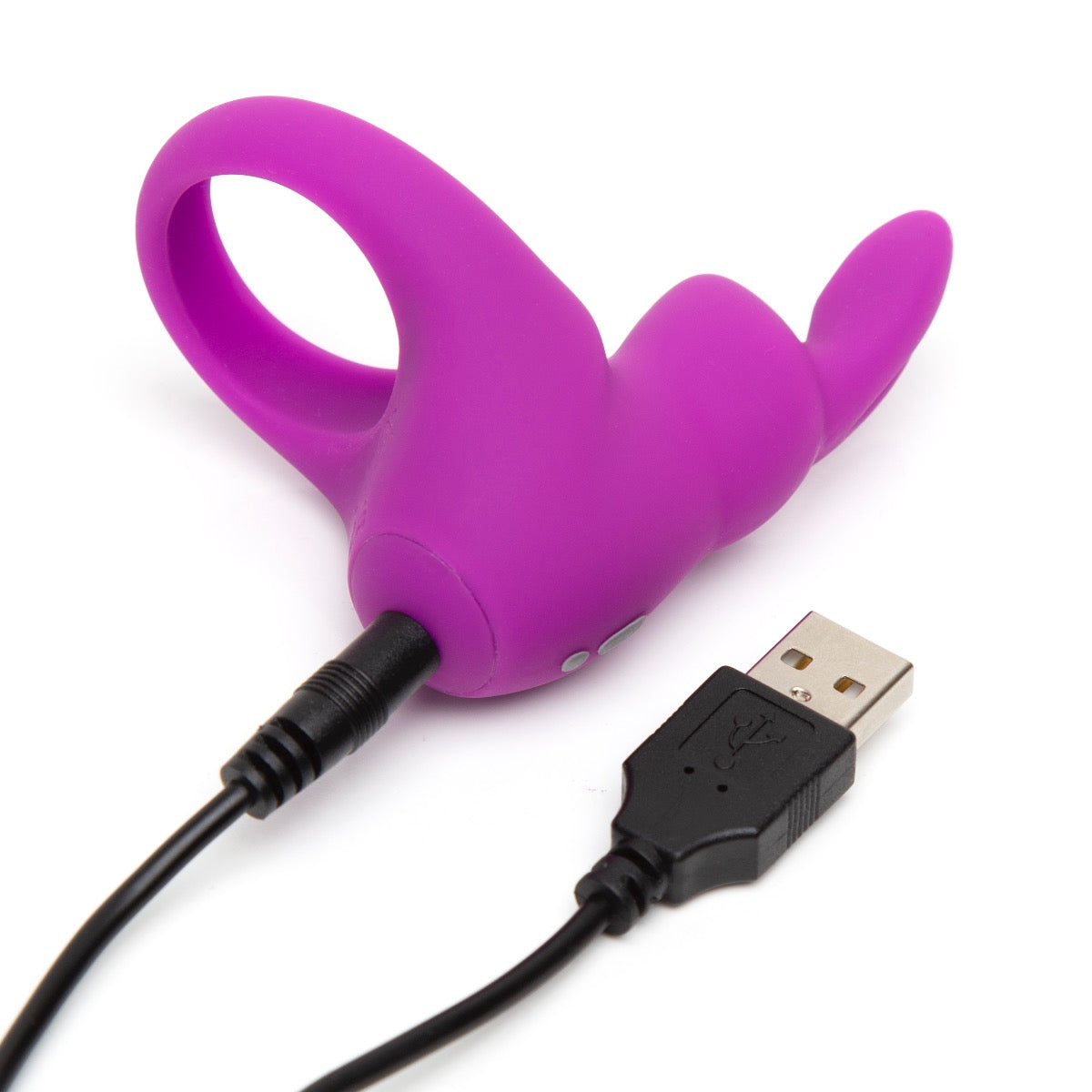 Happy Rabbit Vibrating Rabbit Cock Ring in Purple – product detail view 