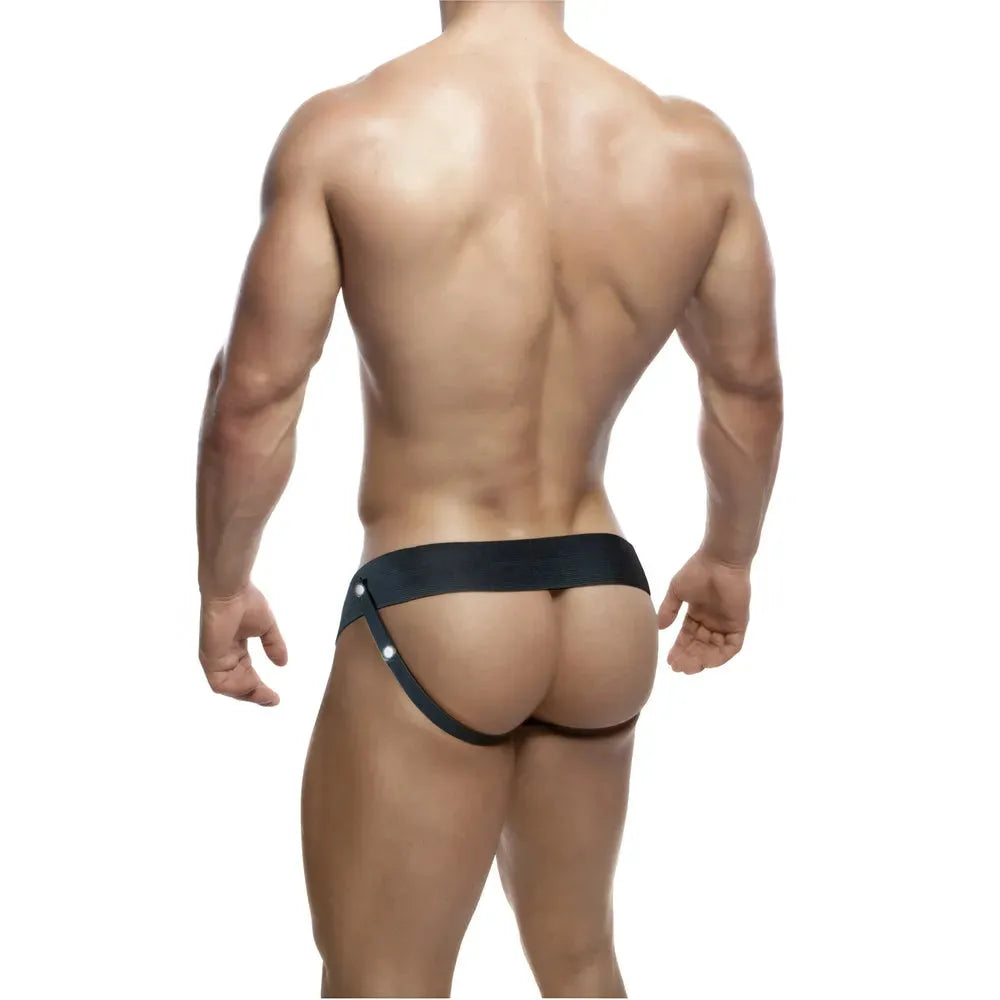 Dr. Skin 6-Inch Hollow Strap-On - Black with Adjustable Harness