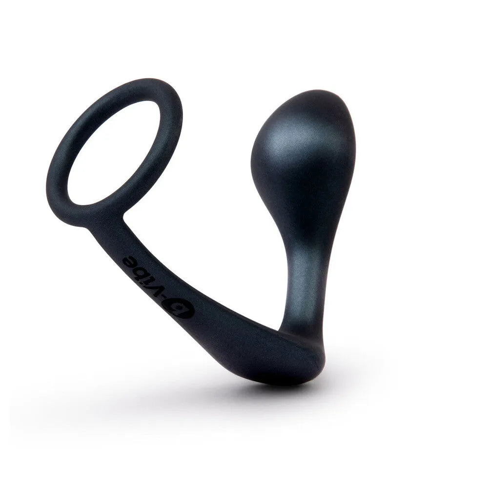 Bswish B-Vibe Ringer – Silicone Cock Ring &amp; Prostate Plug Combo for Enhanced Stimulation, Waterproof, Black