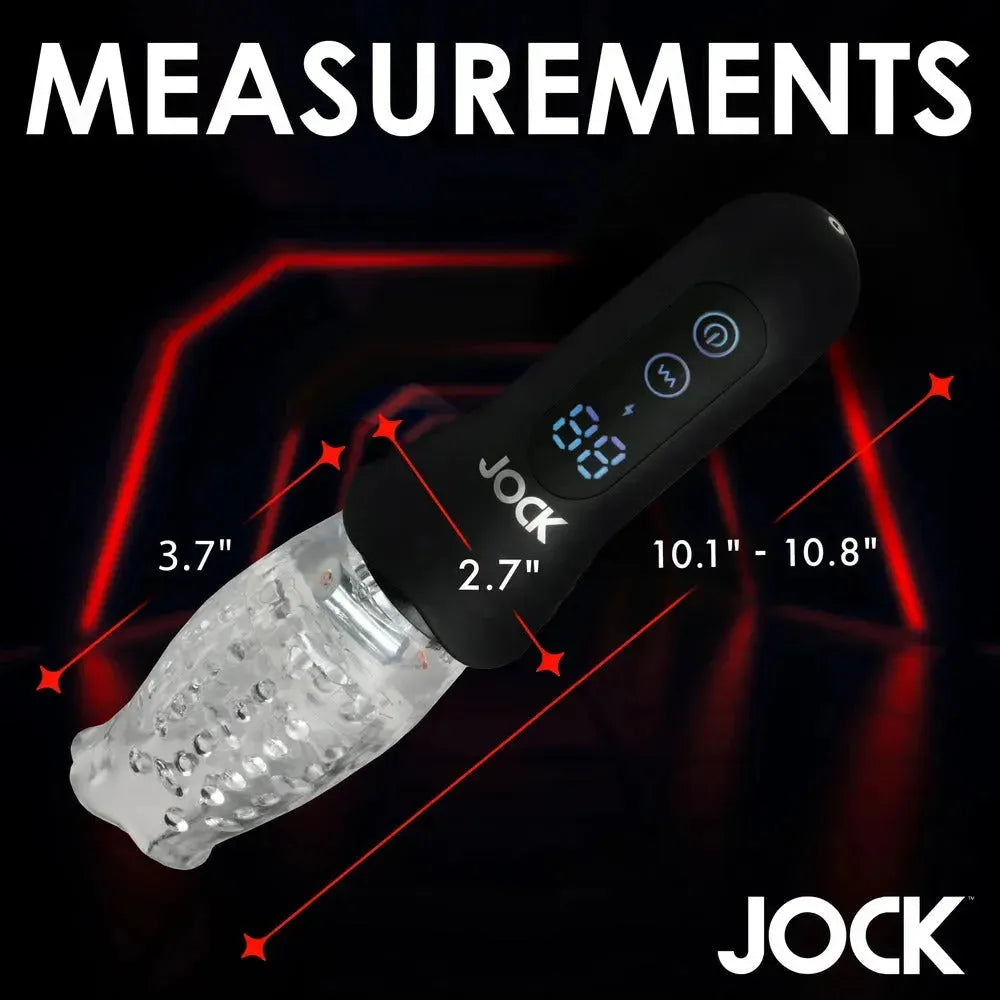 Jock Spinning, Thrusting &amp; Vibrating Masturbator – Intense 3-in-1 Action