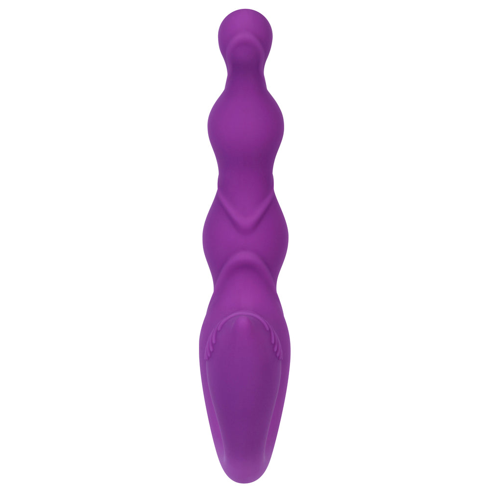 Evolved Come Together - Strapless Strap-On, Dual Vibration, Waterproof, Purple