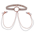 PEACHES N CREAME COLLAR WITH NIPPLE CLAMPS