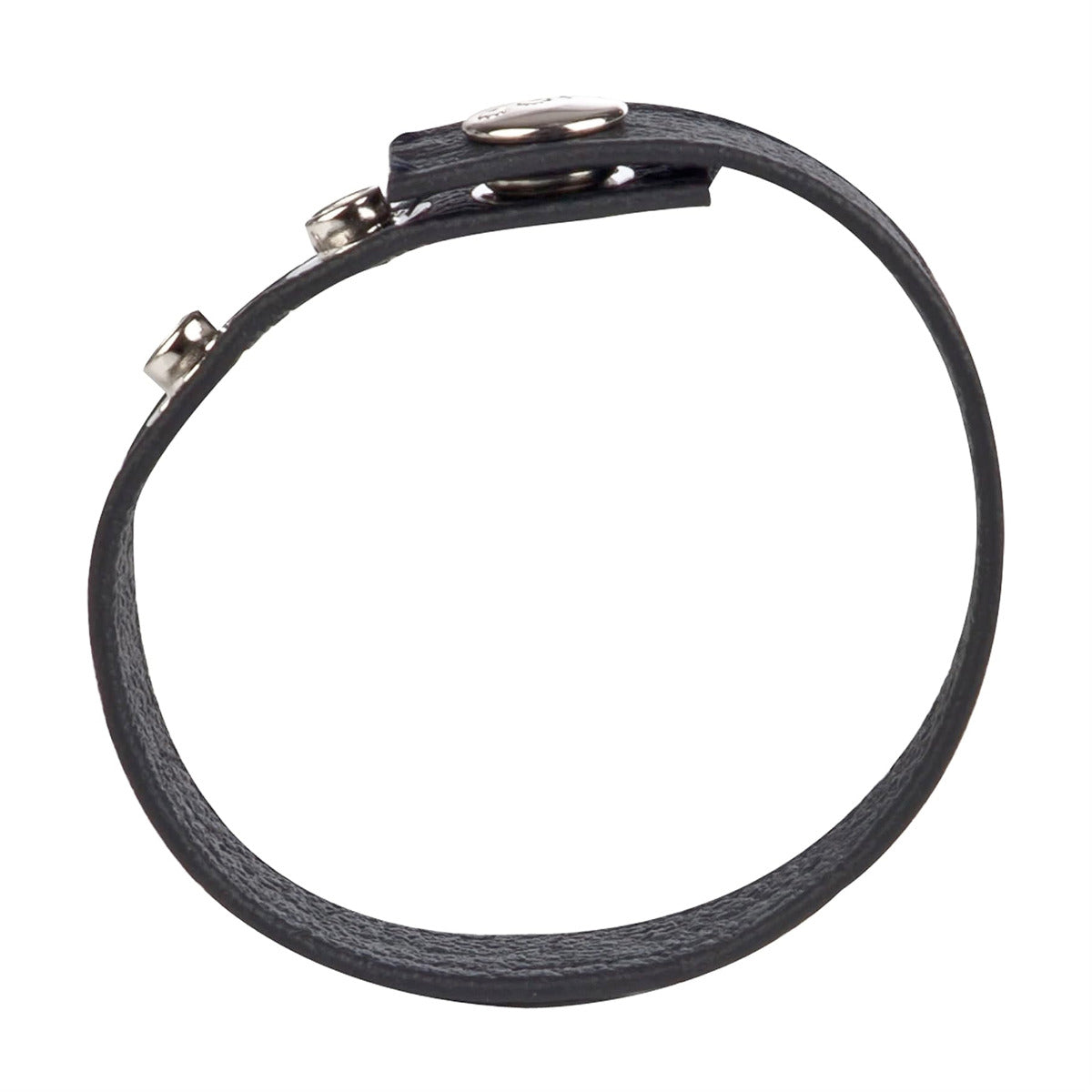 Adjustable 3 Snap Leather Strap – side view