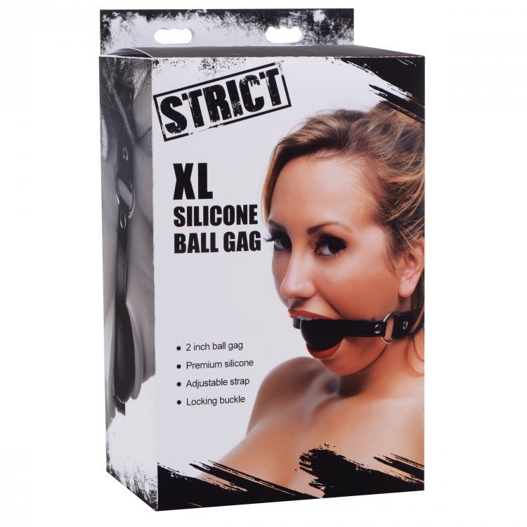 Xl Silicone Ball Gag – retail packaging