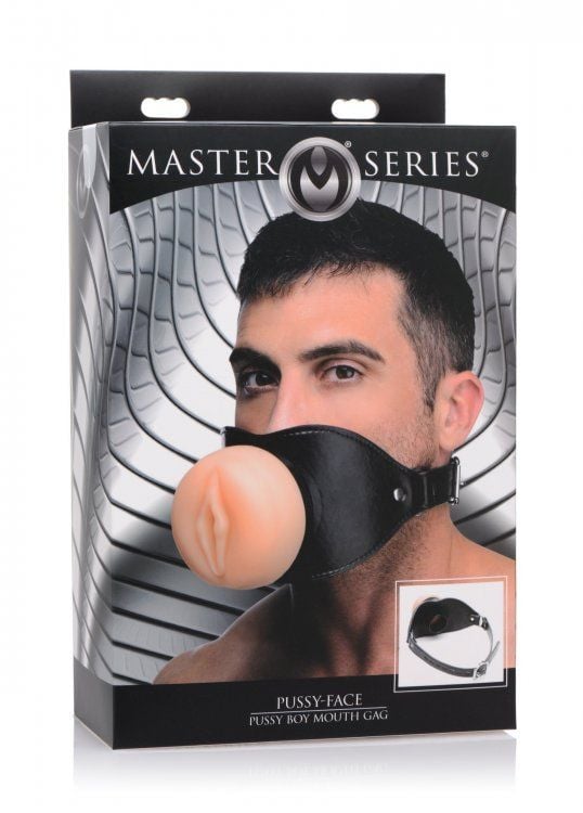 Pussy Face Pussy Boy Mouth Gag – retail packaging