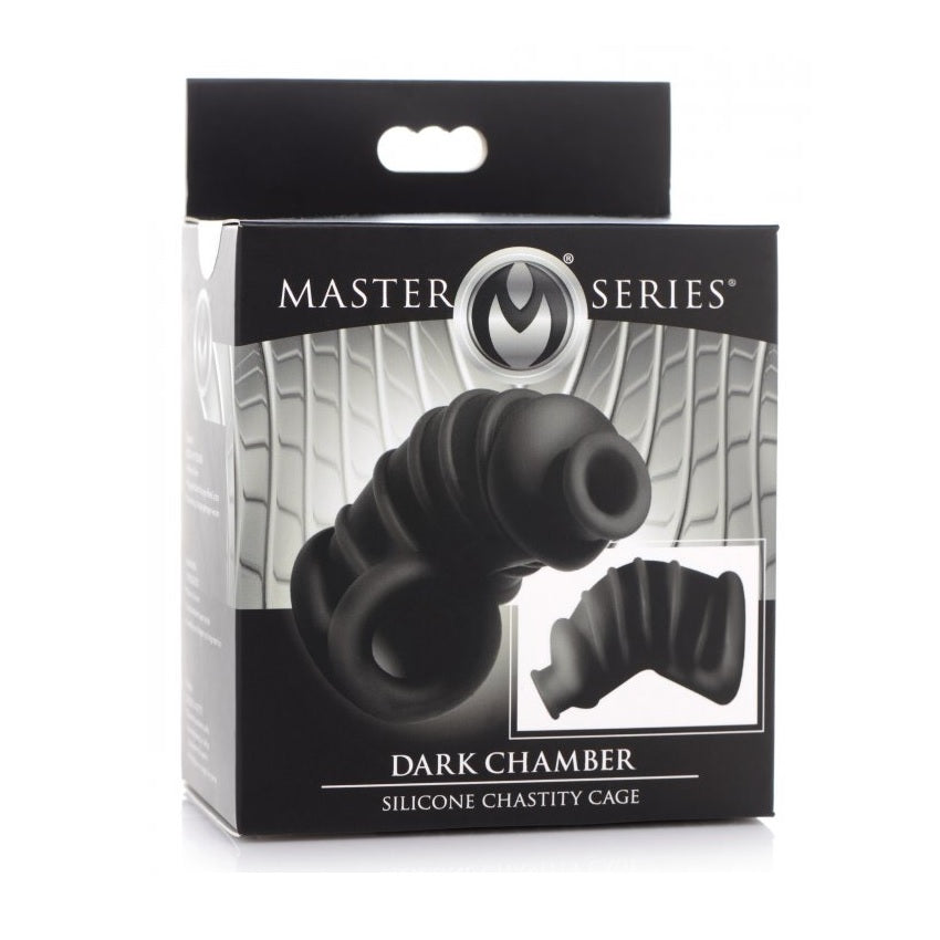 Master Series Dark Chamber Silicone Chastity Cage – alternate view