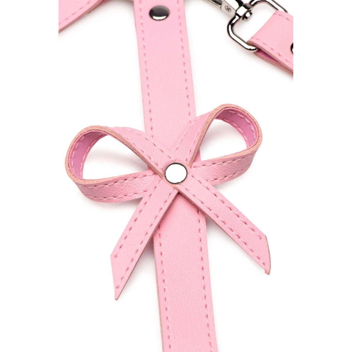 Strict Bondage Harness W/Bows - M/L - Pink – alternate view 