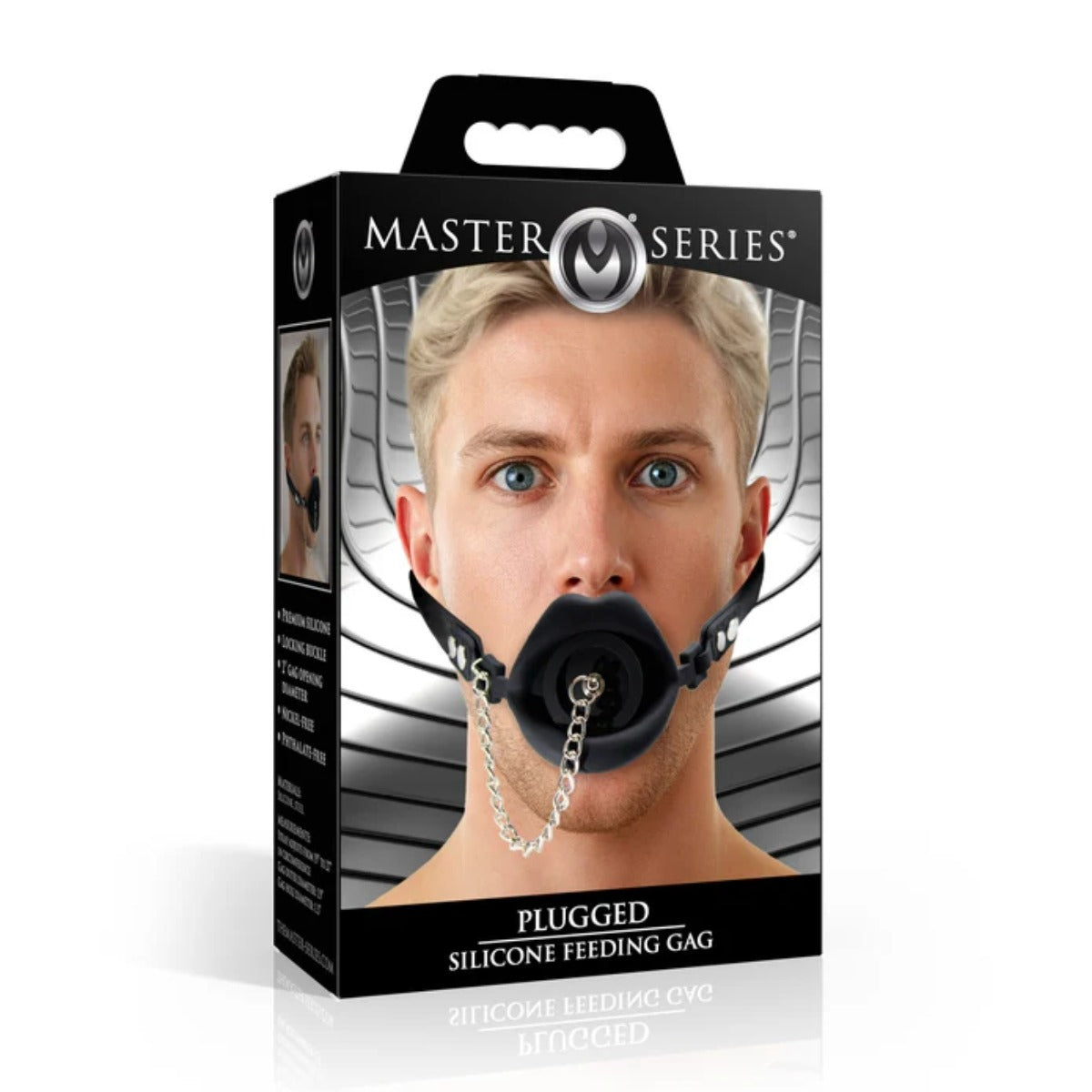 Lips Silicone Gag – alternate view #Colour_Black
