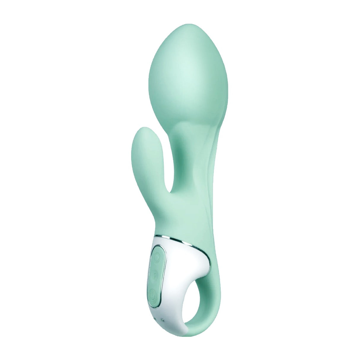 Satisfyer Air Pump Bunny 5 Connect App in Mint – inflated view