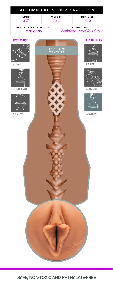 AUTUMN FALLS 'CREAM' FLESHLIGHT - product image 2