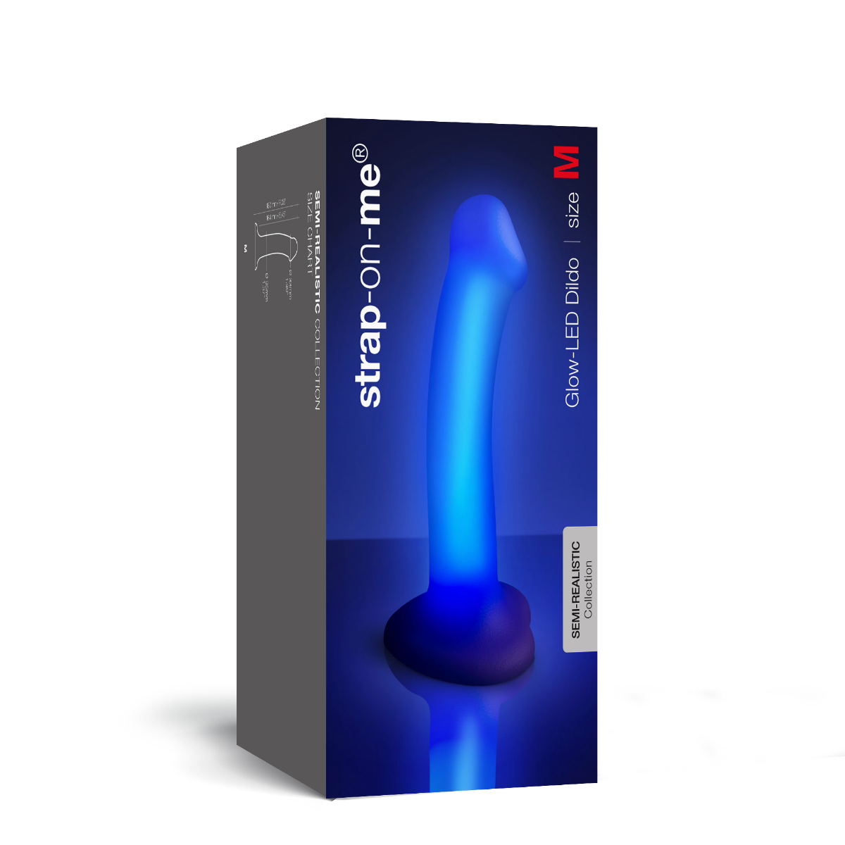 Strap On Me Glow-LED Dildo 7.1"
