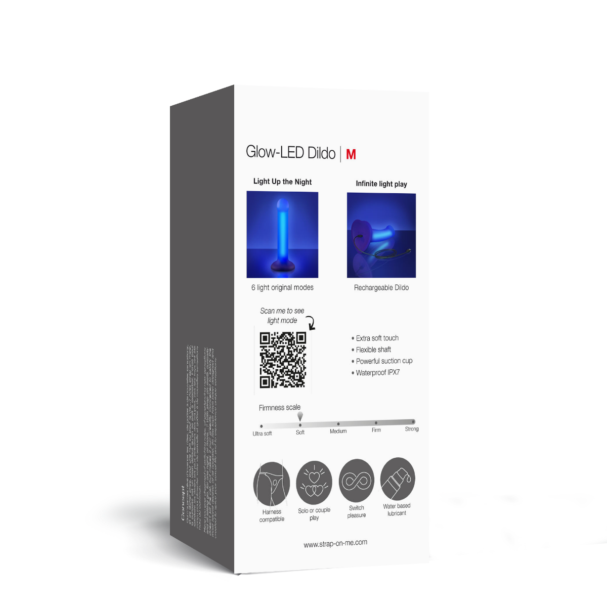 Strap On Me Glow-LED Dildo 7.1" – additional product view