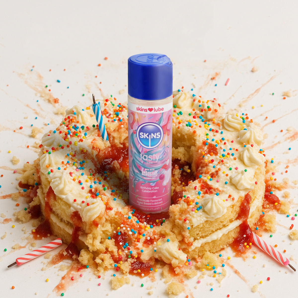 Tasty Lube - Birthday Cake Celebration - 4.4 fl oz (130ml) – feature infographic