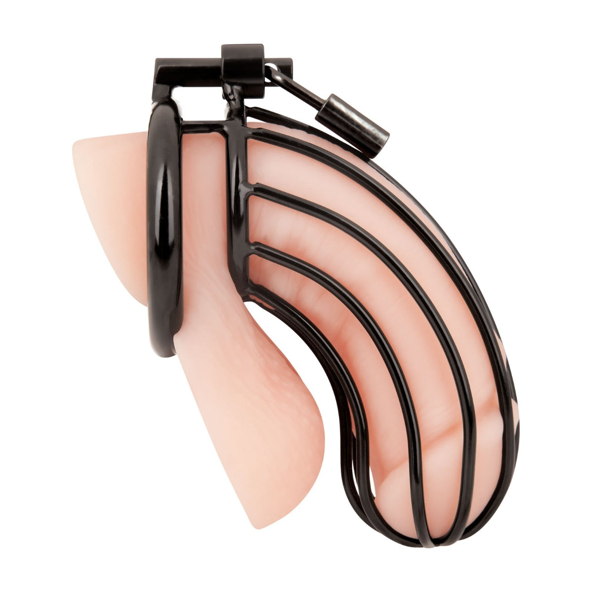 Blue Line PRISONER Cock Cage - Black – additional product view