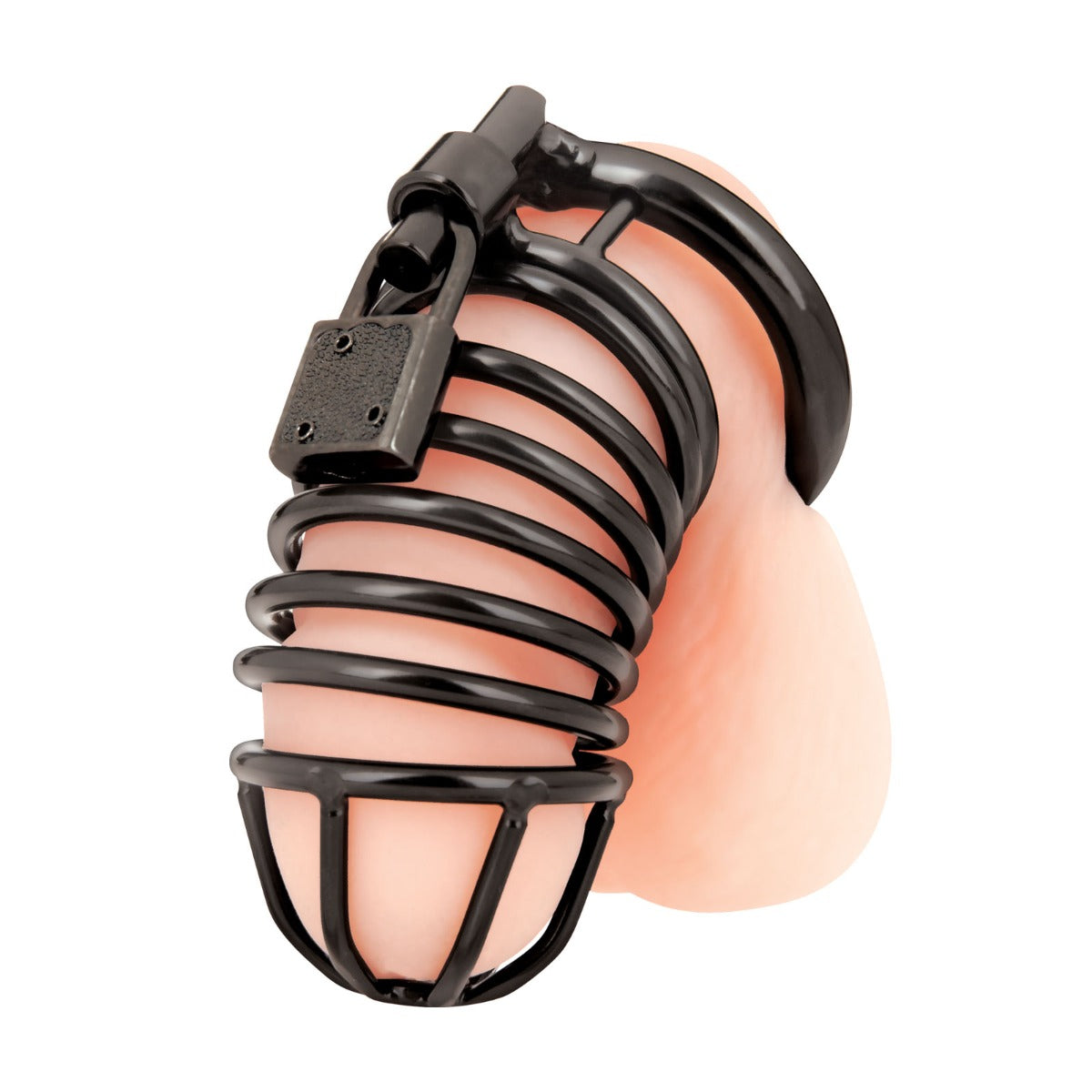 Blue Line Deluxe Chastity Cage - Black 