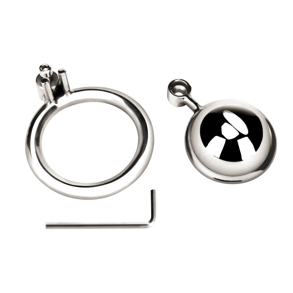 Blue Line MINI COCK Micro Chastity Cage - Stainless Steel – additional product view