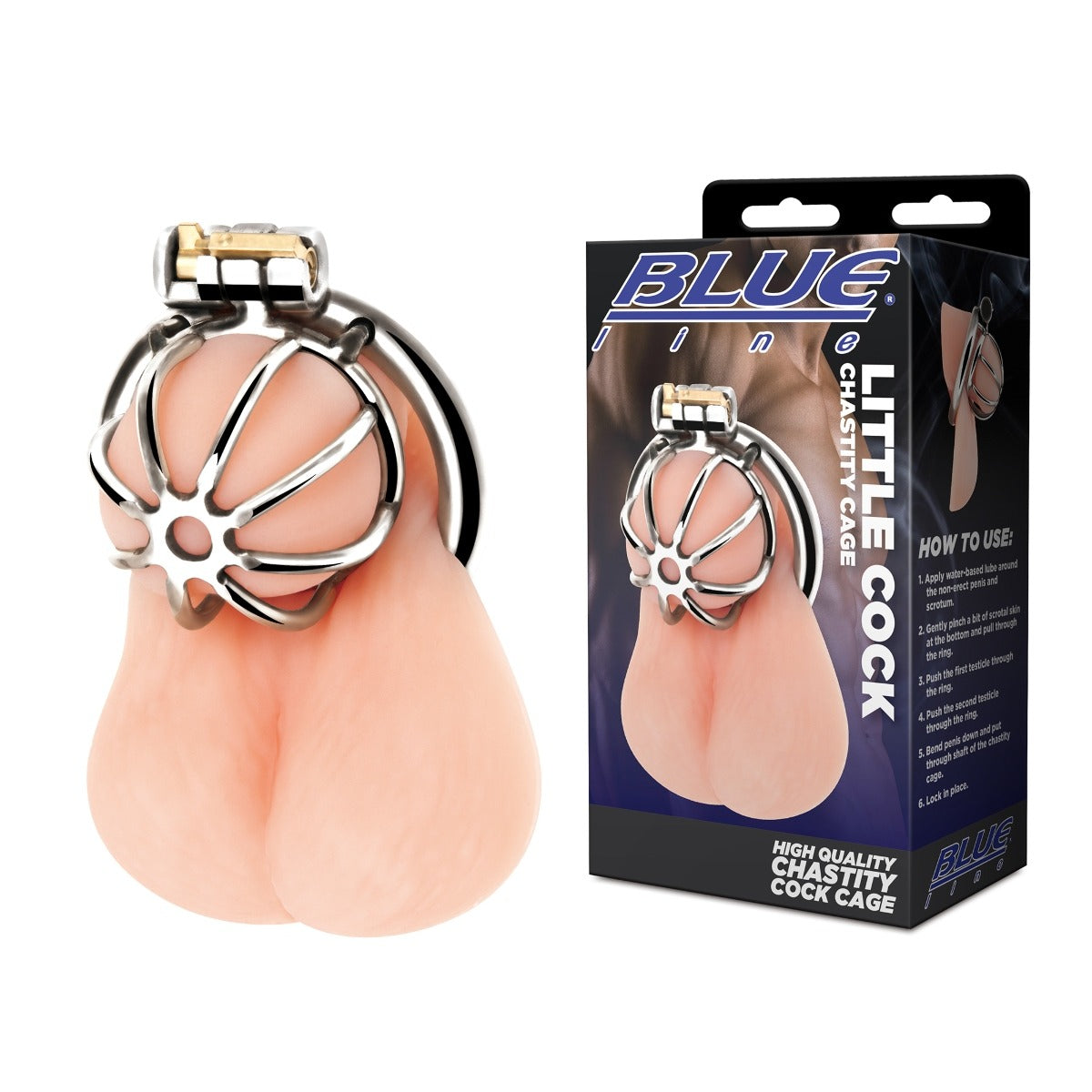 Blue Line LITTLE COCK Chastity Cage – additional product view