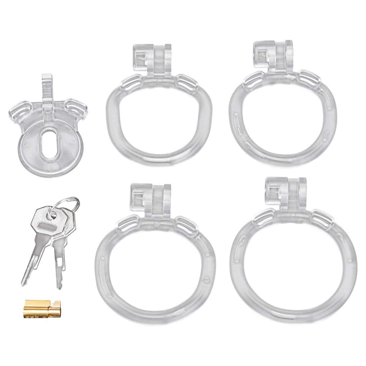 Blue Line Acrylic See Thru Mini Cock Micro Chastity Cage – with retail packaging