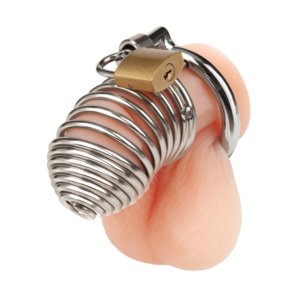 Blue Line PRISONER Cock Cage - Silver