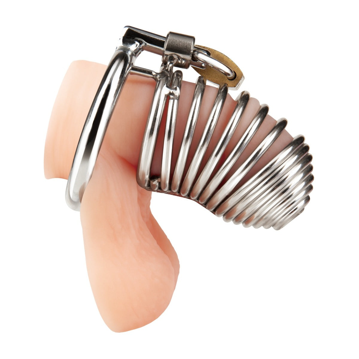 Blue Line PRISONER Cock Cage - Silver – product detail view